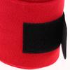 Horse Grooming Of 4 Fleece Leg Wraps Equestrian Supplies - Red
