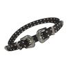 Vintage Punk Double Buckle Belt For Women Rivet Studded PU Leather Gothic Y2K Retro Style