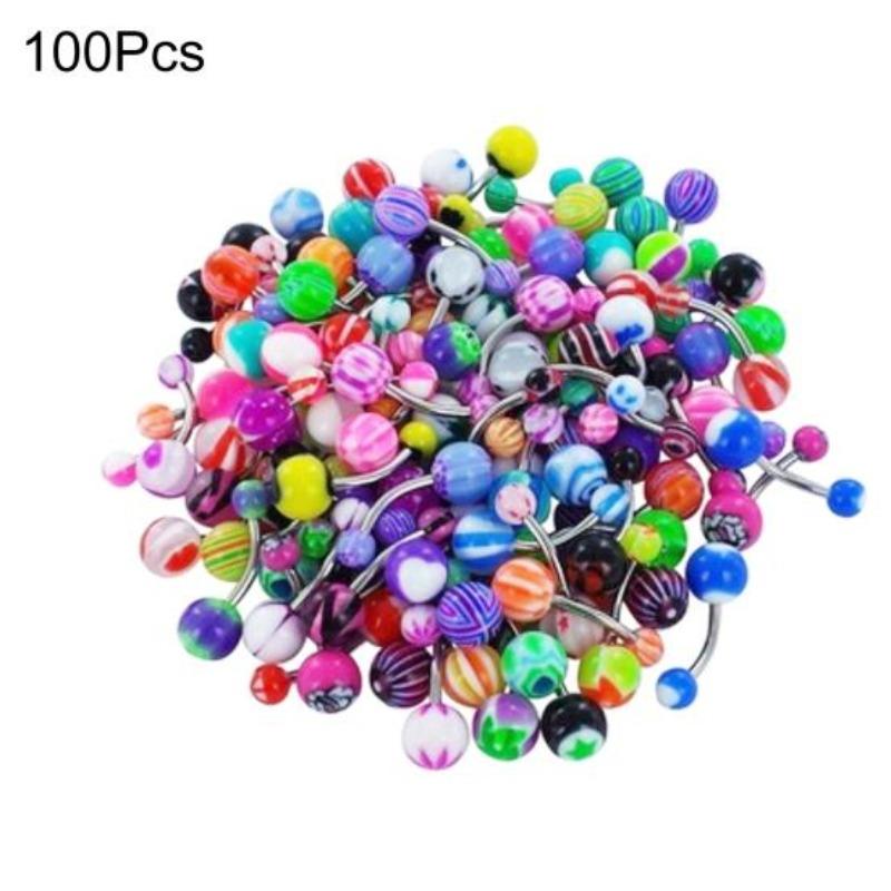 Ball Cone Dice Rhinestone Eyebrow Lip Tongue Nose Navel Belly Button Rings