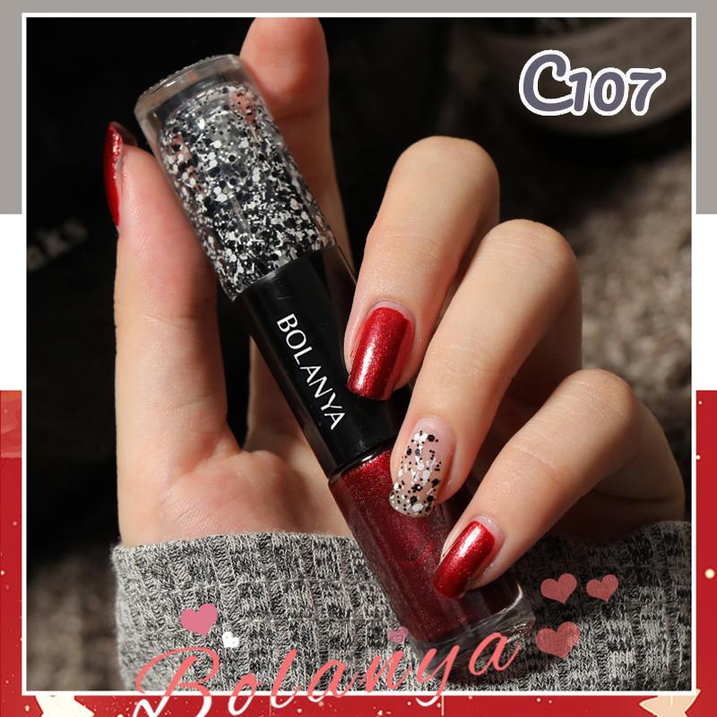 Nagellack, schnell trocknend, eine Flasche mit zwei Farben, semipermanenter Vernis-Nagelkunst-Nagel-Maniküre-Lack