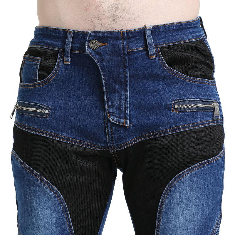 New product summer motorcycle riding jeans men, locomotive riding, Kevlar anti-drop pants, upgraded protective gear