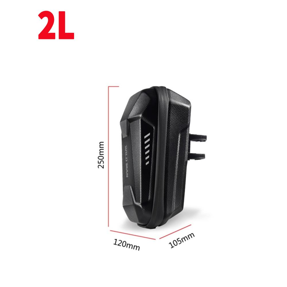 Electric Scooter Bag 2L 3L 4L Portable EVA Hard Shell Large Capacity Night Reflective Skateboard Front Handle Case Scooter Parts