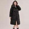 YAYA Women's 2024 Long Hooded Thickened Casual Down Jacket