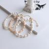 Small Rice Pearls Rice Pearl Strand Bracelets Adjustable Chain Beaded Strand Bracelets  Women