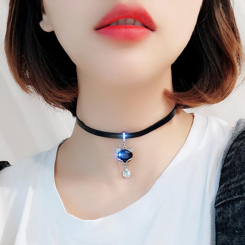 Sexy Fox Pendant Necklace, Trendy Women's Neck Collarbone Multi-loop Chain, Simple Short Neck Strap, Elegant