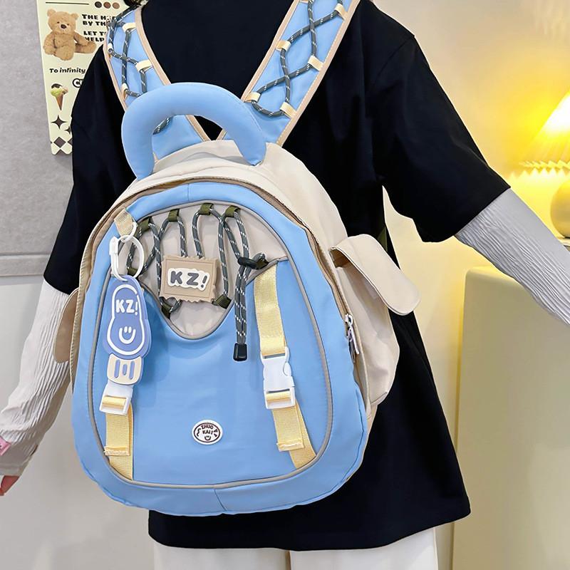 Trendy Ins Inspired Casual Backpack With Comfortable Curved Straps For School Use