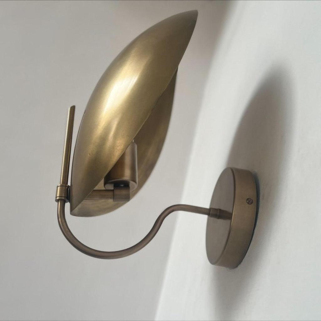 Wall Light Sconce Modern Wall Curved Shade Lamp Mid Century Lights Fixture Decorative