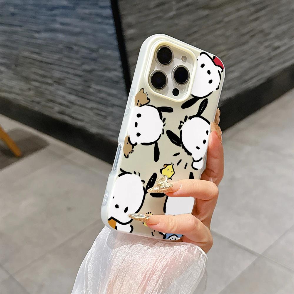 2 IN 1 Melody Kuromi Casing For Iphone 17 Pro Max 17 Air 16 15 14 13 12 11 Pro Max 16e 16 Plus 17Pro Hello Kitty Phone Case