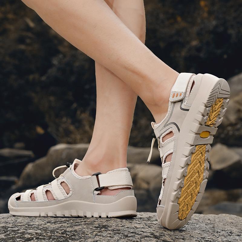 Summer 2025 new popular wading sandals versatile leather surface leisure outdoor tourism hiking shoes beach shoes