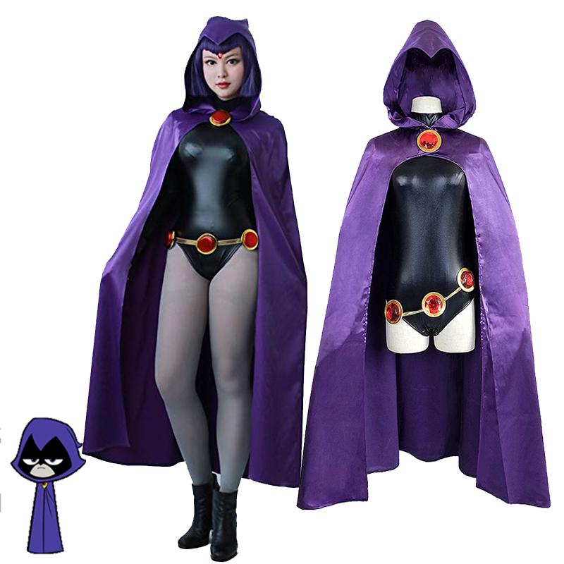 Stunning Anime Teen Titan Raven Costume For Cosplay And Themed Parties