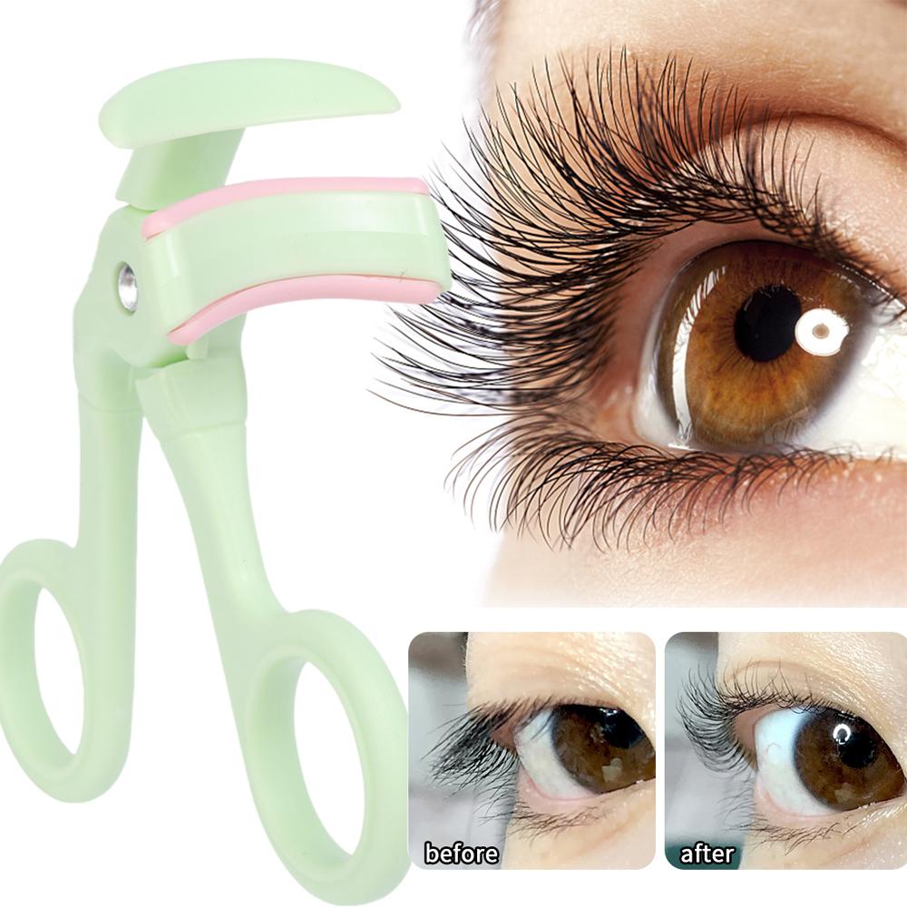 Eyelash Curler Set with Replace The Rubber Strip Wide Angle Design Eyelashes Curler Long Lasting Professional Women Makeup Tools