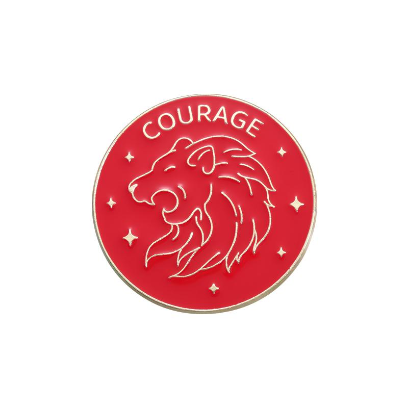 

Courage Loyalty Wisdom Ambition Enamel Pins Custom Brooches Lapel Badges Magic School Jewelry Gift for Kids Friends