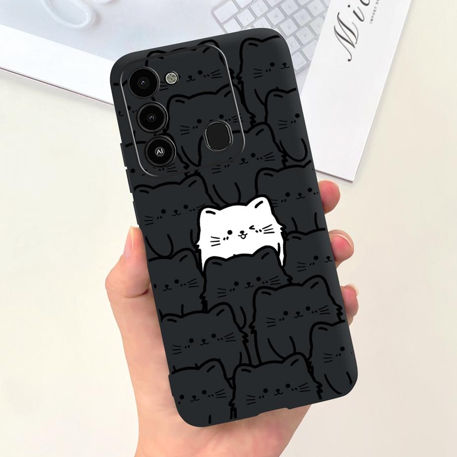 For Tecno Spark 8C Case KG5k KG5j KG5n Stylish Candy Painted Cover Soft Silicone Phone Case For Tecno Spark Go 2022 Spark8C Bags