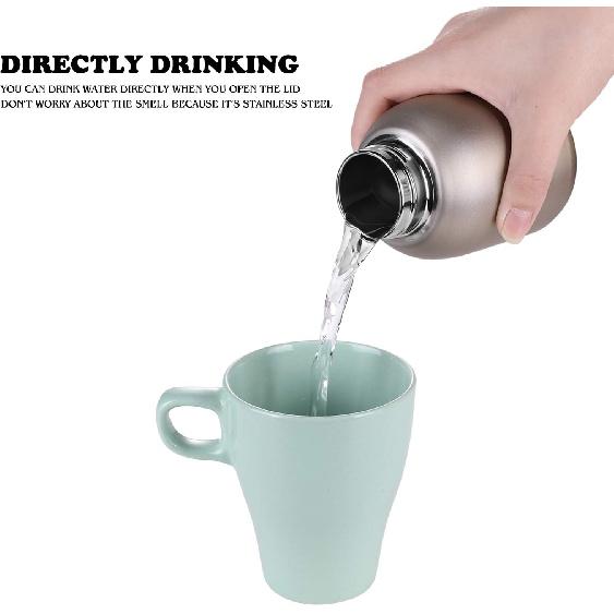Mini Thermal Mug, 10oz/300ML Mini Thermos Mug Leak Proof Vacuum Flasks Travel Thermos Cup Portable Stainless Steel Drink Water Bottle for Indoor and