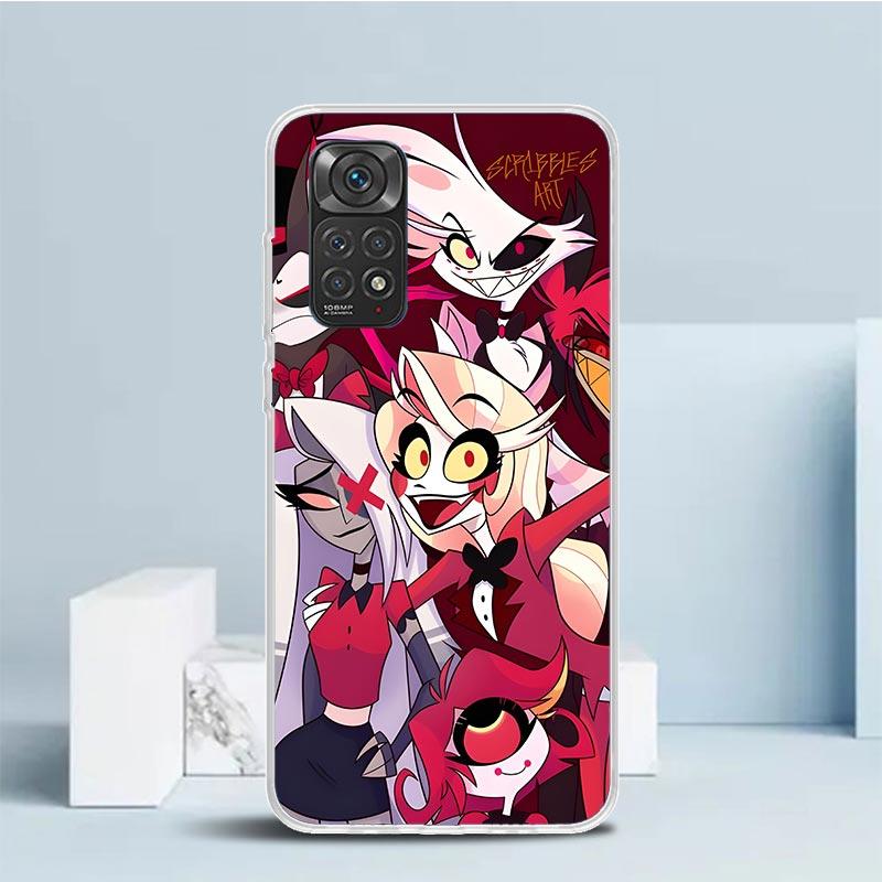 

H-Hazbin H-Hotel Angel Dust Soft Cover for Xiaomi Redmi Note 15 14 13 12 Pro Plus Phone Case 14S 11S 11T 11E 10S 10 4G Pattern S Redmi Note 15 Pro 5G