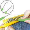 4/6/8PCS Crochet Needle Hooks Kit with Knitting Loom Hooks and Colorful Plastic Sewing Needles Loom Knit Hook Set