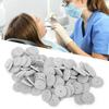 100pcs Dental Laboratory Burs Abrasive Grinding Polishing Rubber Wheel Tool (Grey Fine)