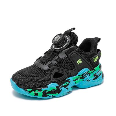 28-39 Children's Large Lightweight Breathable Fashionable Velcro Casual Running Sneakers for Kids