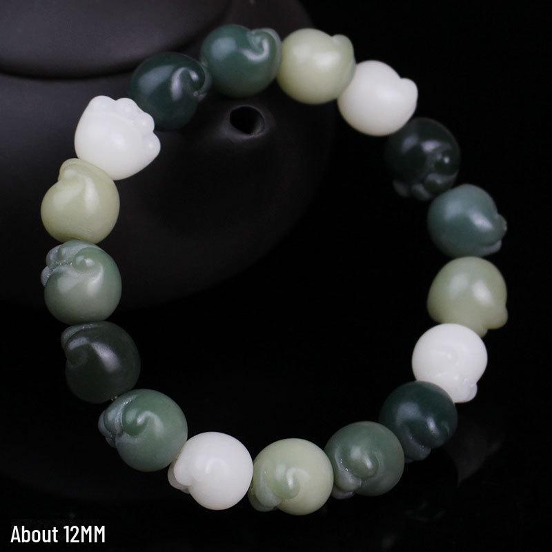 Bodhi Cat Claw Carved Bracelet - Women's Soft Wrap, Xiaohongshu Style, Charcoal-Roasted Bodhi.
