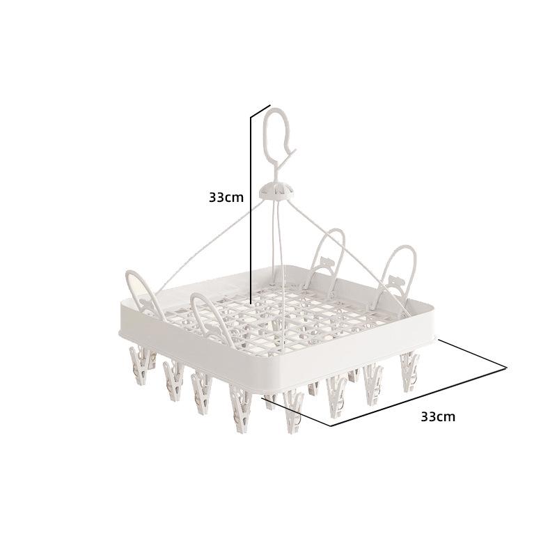 Socks and Underwear Multi-Clip Drying Rack for Dorms and Homes