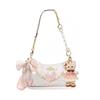 Shoulder Bag [Customized Bag] Teri 25 Brand Micro-label Detachable Strap Bow Silk Scarf Extension Chain Printed Artificial Yunguichu Basic Model