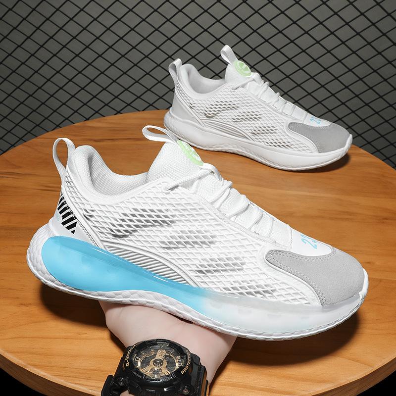 Men's shoes summer new men's popcorn breathable running sports shoes teen versatile casual dad shoes