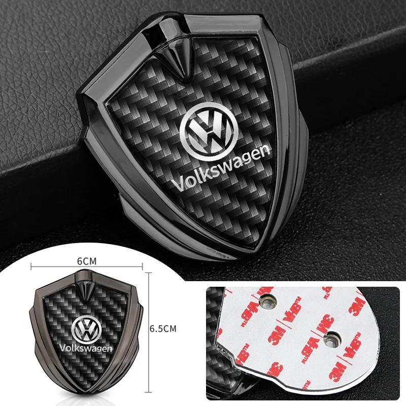 For VOLKSWAGEN VW 3D Metal nn42 Car Fender Side Blade Emblem Sticker Accessories For VW GTI Polo Golf Passat Tiguan Arteon Touareg Ta