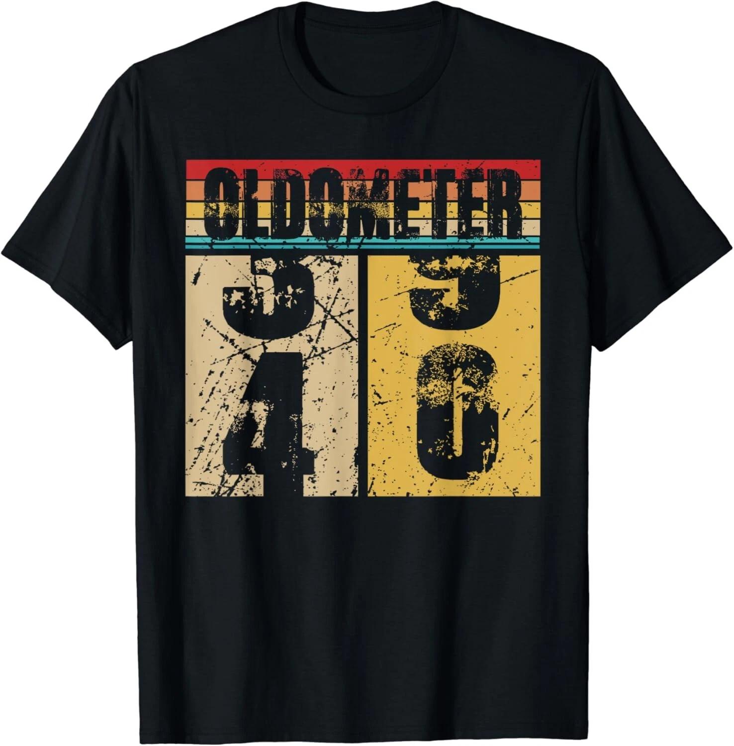 Oldometer 39-40 Shirt Funny 40th Turning 40 Birthday Gifts Gift Unisex T-Shirt XL