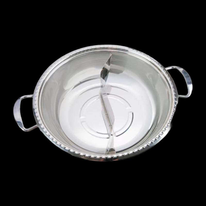 NHZHIW Thickened 304 Stainless Steel Divided Hot Pot