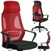 Comfortable Swivel Office Chair with Mesh In Shades of Red