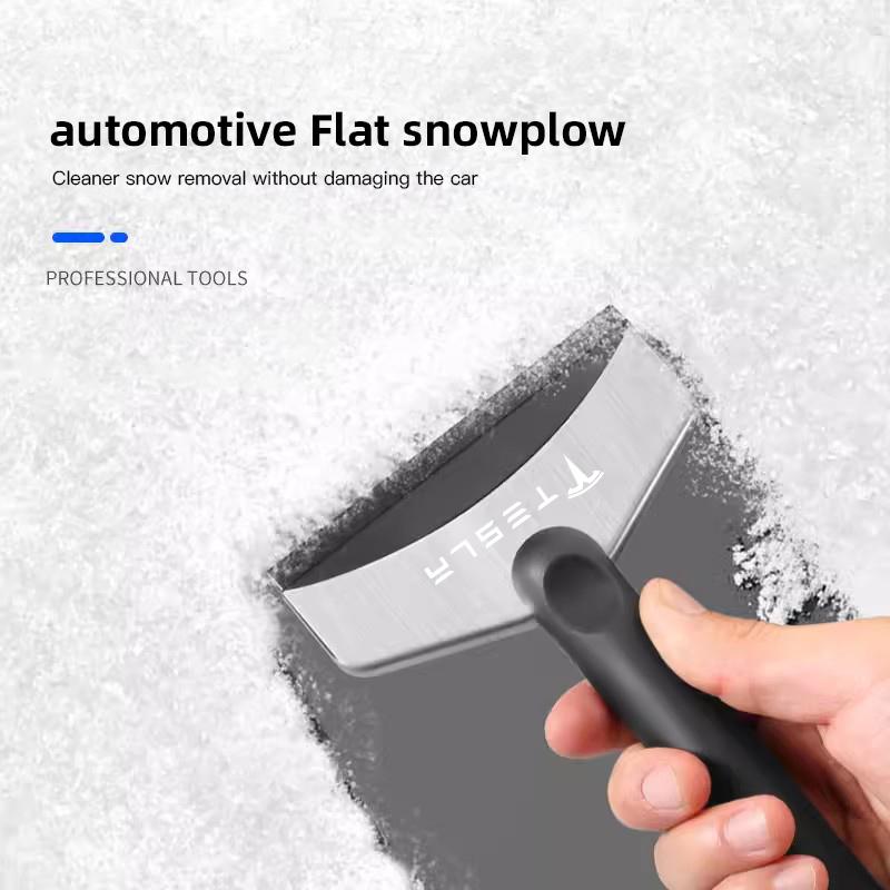 ITZLW1 Car Snow Shovel Window Cleaning Ice Removal Scraper Durable Tool Accessories For Tesla Model 3 Y S Cybertruck Highland 2024-2018