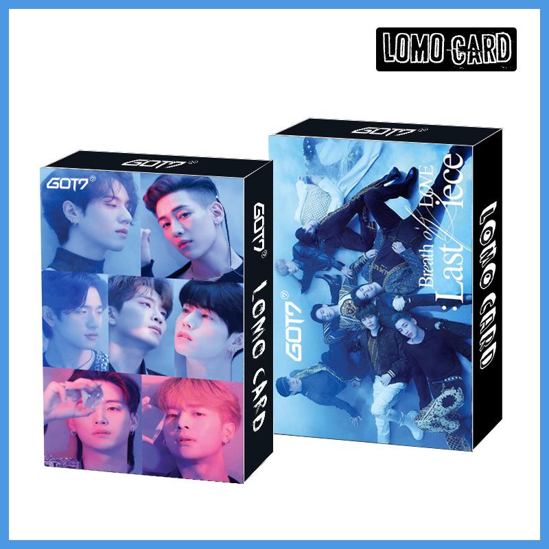Набор фотокарточек из альбома GOT7: 30 односторонних карточек LOMO с благословениями и полароидами Ван Цзяэра. В наличии.