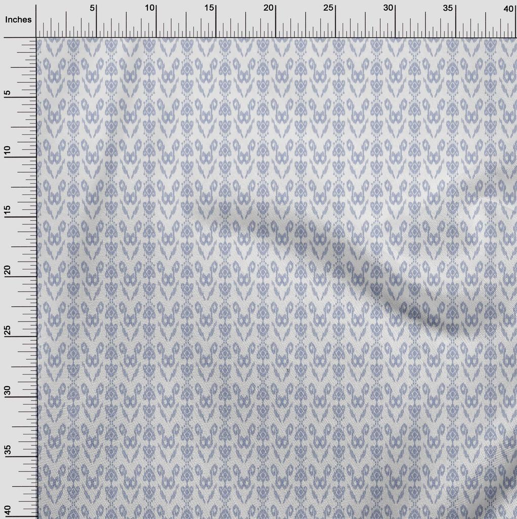 oneOone Cotton Flex Fabric Ethnic Ikat Decor Fabric Printed BTY 40 Inch Wide