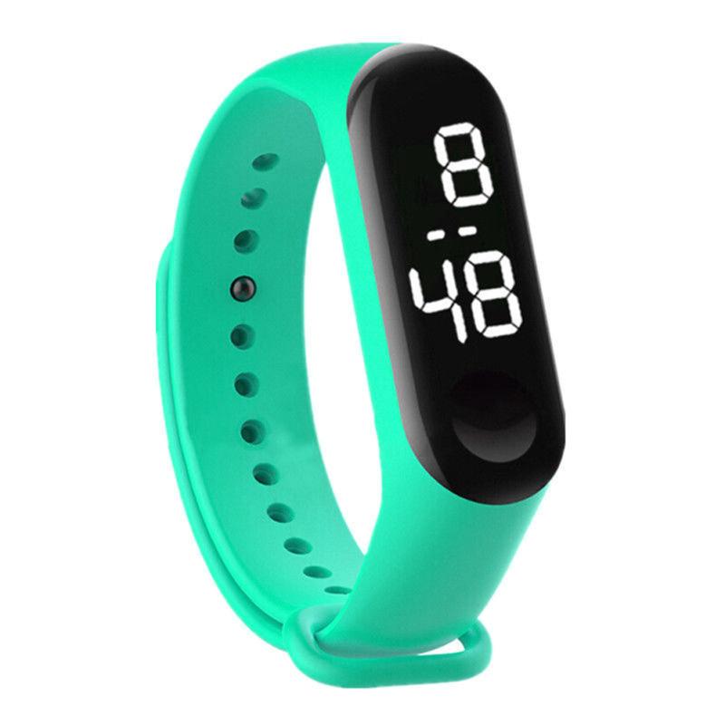 Vattentät Sportklocka Lättviktig LED Pekskärm Digital Klocka