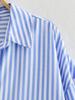 New Women's European & American Style Multicolor Lapel Long Sleeve Shirt