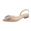Womens Summer High Heel Shoes With Water Diamond Tapered Toe For Elegant Outfits
