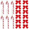 Christmas Hanging Decoration Bow Pendant Crutches