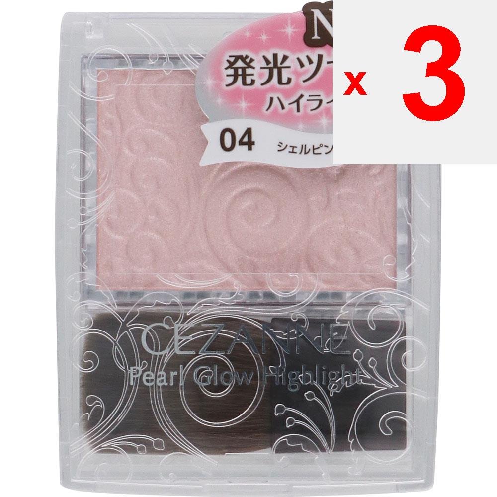 CEZANNE Sezanne Pearl Glow Highlight 04 Shell Pink Skin Makeup Apply an Appropriate Amount To the Brush and Blend To the T-zone, Under the Eyes, Chin