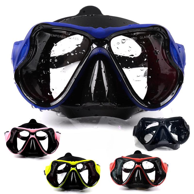 Diving goggles set snorkel with liquid silicone
