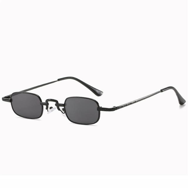 Small Rectangle Sunglasses For Women Men Retro Metal Frame Punk Sun Glasses Vintage Travel Sun Shades Car Uv400 Eyewear