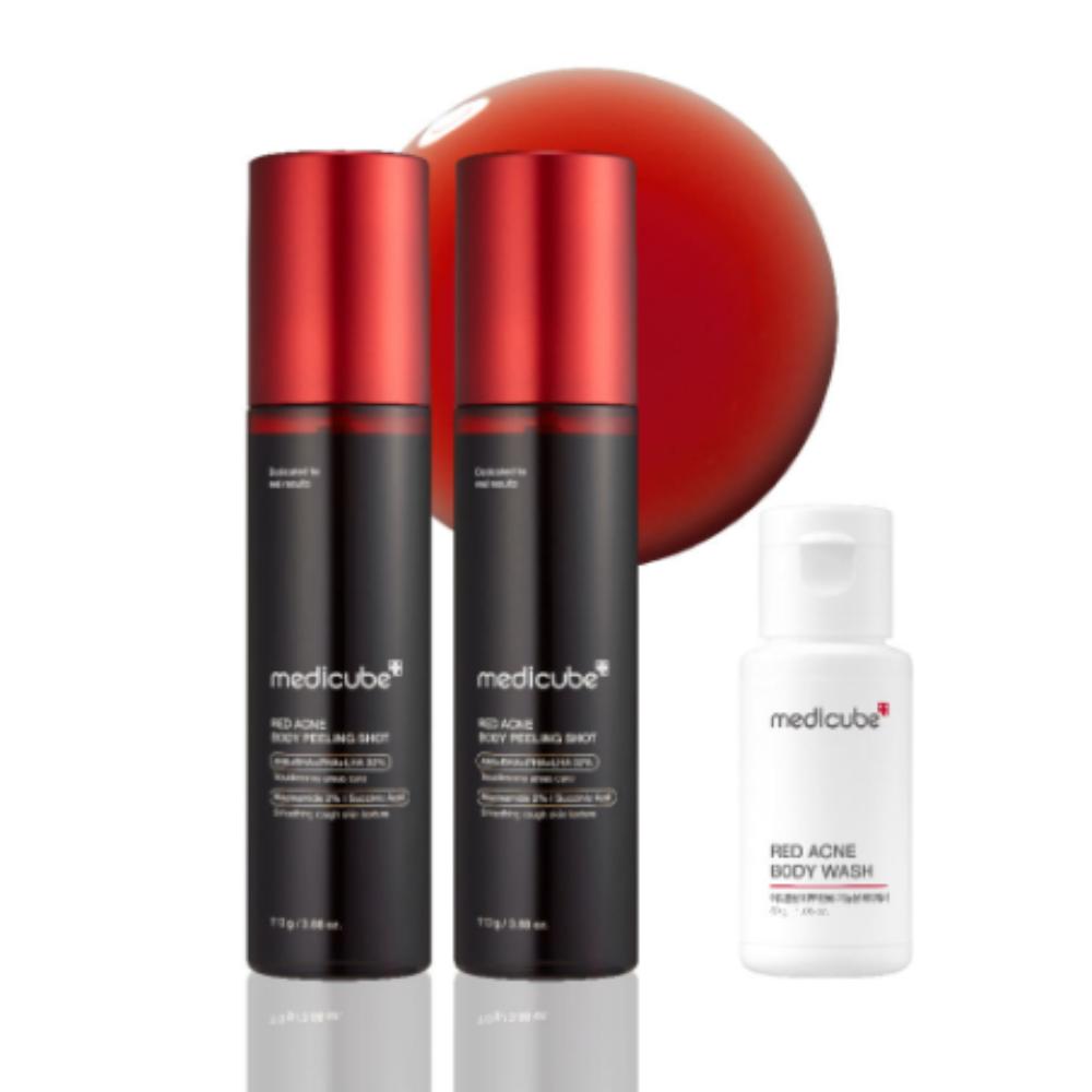 

Medicube Red Acne Body Peeling Mist Mint 110ml × 2 Refreshing Body Exfoliating Mist for Trouble Care