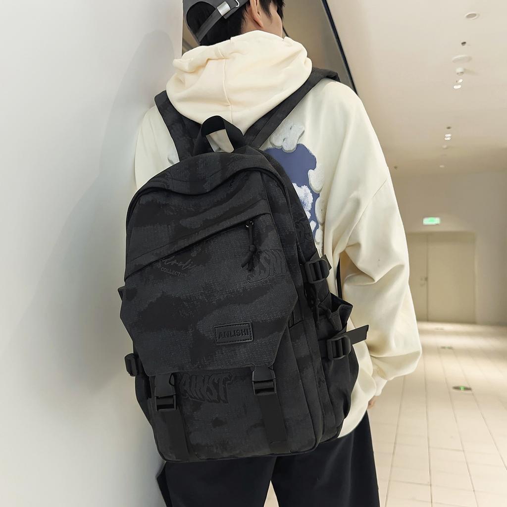 Schoolbag1011 New middle school students, junior high school students, high school students, schoolbags, boys, large-capacity spine backpacks, women's