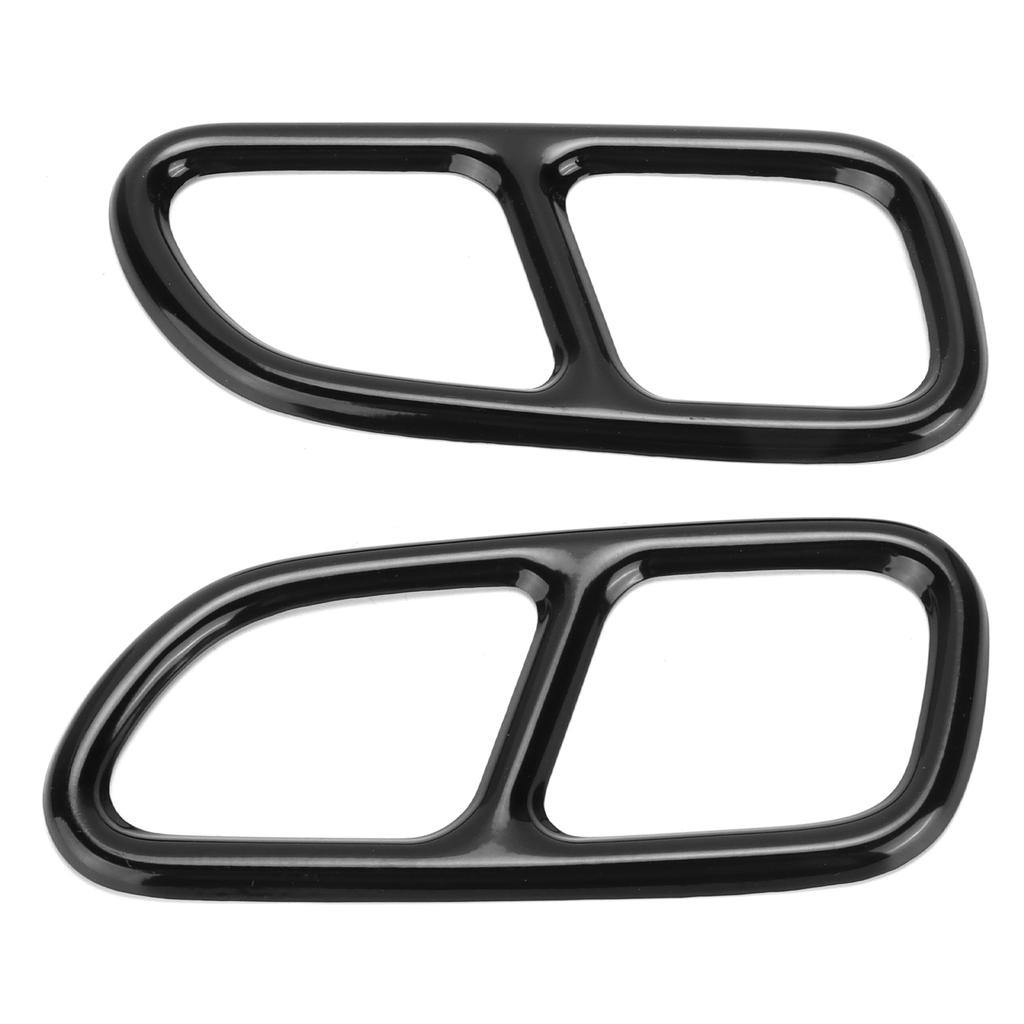 2pcs Exhaust Tip Trim Frame Quad Outlet Replacement for MercedesBenz CLA SLK R172 SL R231