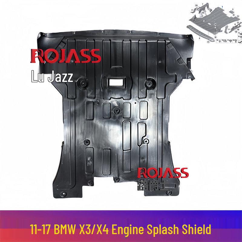 BMW X3 Front Bumper Guard, X4 Engine Radiator Guard, F25 Chassis  F35 Mudguard Engine Guard [Domestic] - Fleece