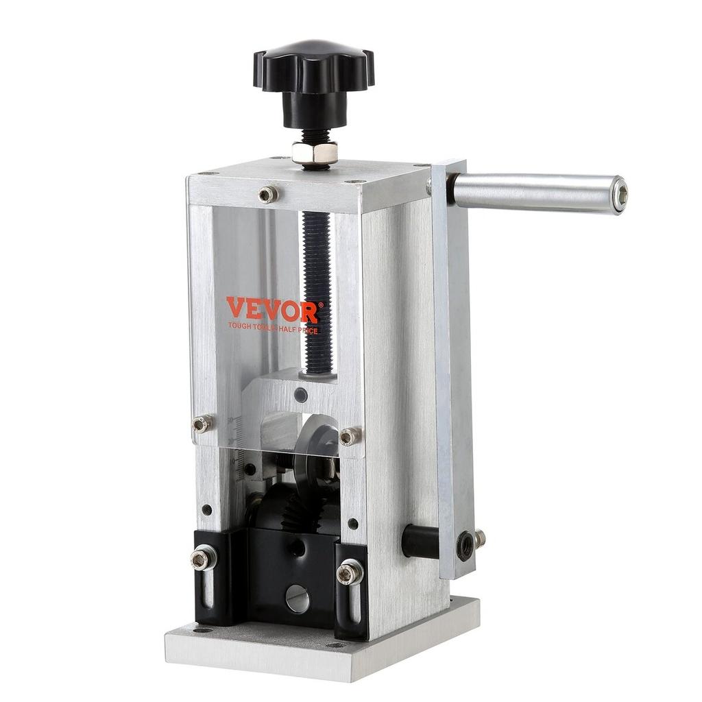 Manual Wire Stripping Machine, 0.06''-1.18'' Copper Stripper with Hand Crank or Drill Powered, Visible Stripping Depth Reference, Portable Aluminum
