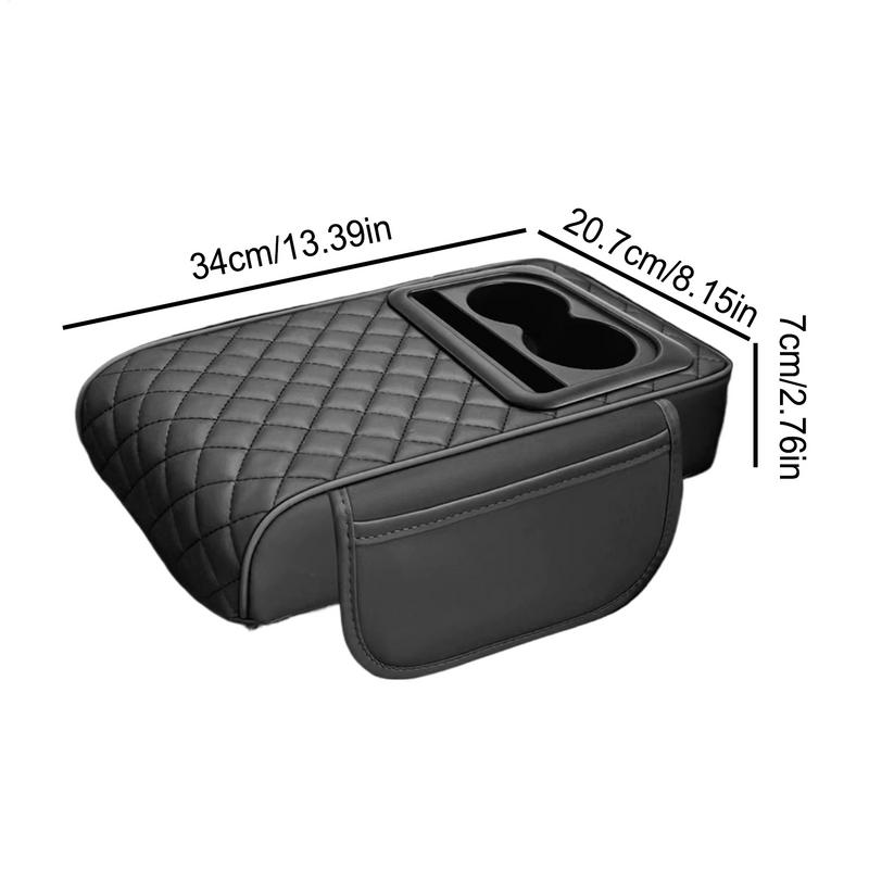 Armrest Cover For Car Multifunctional Comfortable Car Armrest With Cup Holder Ergonomic Automotive Interior Truck Suvs Front