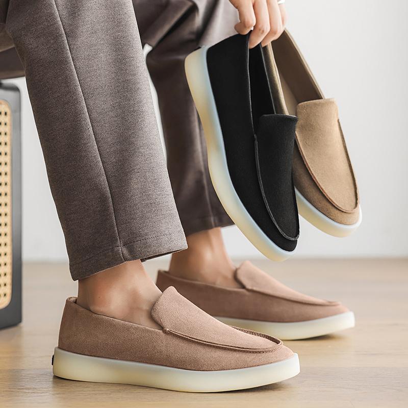 Fashion Classics Business Dress Shoes Moccasins Slip on Loafers Driving Shoes for Men Outdoor Casual Flats Leather Men's Business Shoes