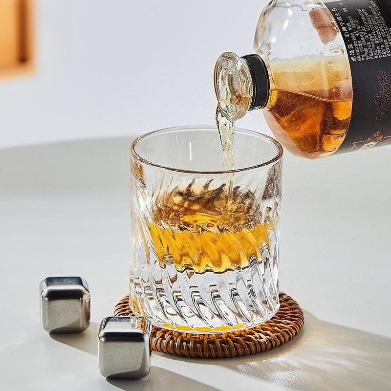 300ml Whiskey Glass Cocktail Glass Classical Cup Premium Thick Bottomed Glass Cup Transparent Foreign Wine Glass Party Glassware