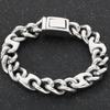 Bracelet Cool pour Homme 15MM de Large Acier Inoxydable Chaîne Cubaine Bracelets pour Homme Luxe Couleur Or Bijoux Cadeaux pour Lui Papa