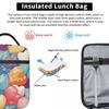 Borsa Termica per Pranzo con Fantasia Cuori Colorati per Bambini, Borsa Frigo Scolastica, Contenitore Termico per Cibo, Borsa Tote, Contenitori Portatili per Pranzo